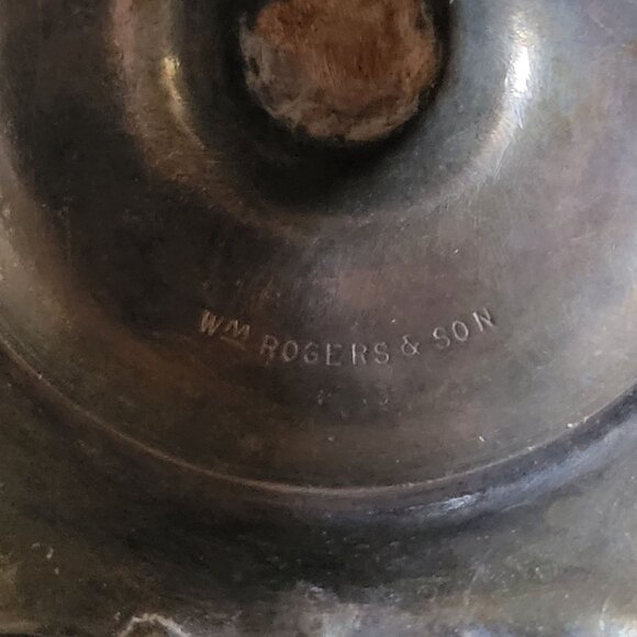 Antique Silverplate Candle Holders Victorian Rose Pattern Ornate Baroque Floral - Picture 11 of 11